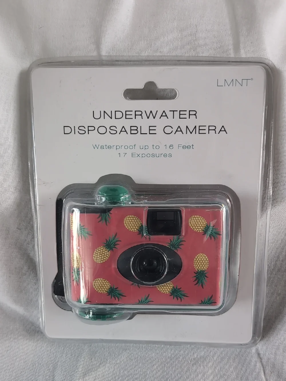 LMNT Pink Pineapple Underwater Disposable Camera